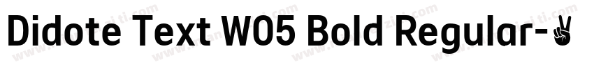 Didote Text W05 Bold Regular字体转换
